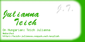 julianna teich business card